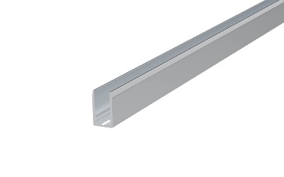 CANALINA IN ALLUMINIO 2000MM PER NEONFLEX NF-0606 FRONT-BEND