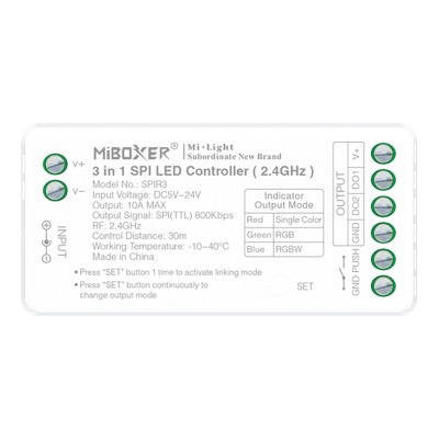 MI LIGHT CONTROLLER DIGITALE SPI 3IN1 WHITE/RGB/RGBW 2.4G SPIR3