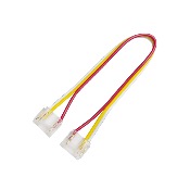 PACCO 10PZ CONNETTORE INVISIBLE SPI COB 12MM DOPPIO CON CAVO 15CM