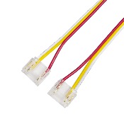 PACCO 10PZ CONNETTORE INVISIBLE SPI COB 12MM DOPPIO CON CAVO 15CM