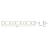 STRIP LED 5MT CL30036 7.2W/MT 24V IP20 2700K