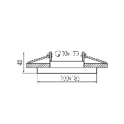 KANLUX INCASSO QUADRATO DOPPIO ORIENTABILE NERO ARET 2XDTL B/B 38368