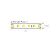 STRIP LED CL70072 14.4W/MT 24V IP68 4000K