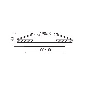 KANLUX INCASSO QUADRATO ORIENTABILE BIANCO ARET DTL W/W 38364