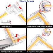 PACCO 10PZ CONNETTORE ANGOLARE 90 10MM INVISIBLE (SOLO COB)