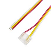 PACCO 10PZ CONNETTORE INVISIBLE SPI COB 12MM CAVO 15CM