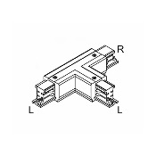 CONNETTORE T DESTRA-1 RLL TRIFASE QUAD BIANCO