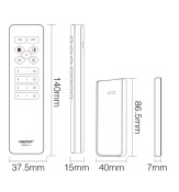 MI LIGHT TELECOMANDO NERO C1  DIMMER+CCT 4 ZONE RF MAGNETICO