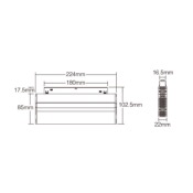 MI LIGHT MAGNETICO 48V GRILLE ORIENT 6W RGB+CCT RF+ZIGBEE 3.0 MG5-06F-ZL