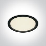 Downlight incasso Office Nero 30W UGR19 F.205mm 3000K IP44 10130U/B/W