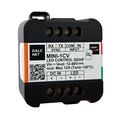 DALCNET MINI-1CV DIMMER 1CH 12-48V 10A 0-10V/PUSH NFC