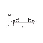 PORTAFARETTO DA INCASSO IP65 NERO DROXY DSO-W 33126