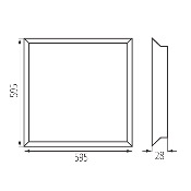 KANLUX PANNELLO LED 60X60 BLINGO U29-35W UGR19 3000K/4000K/6500K 37277