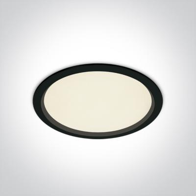 Downlight incasso Office Nero 30W UGR19 F.205mm 3000K IP44 10130U/B/W