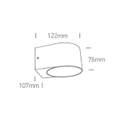 Applique da esterno Bi-emissione 2x6W Antracite 3000k 67480B/AN/W