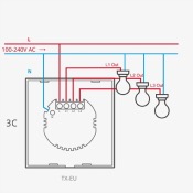 SONOFF SWITCH DA MURO TOUCH WIFI + RF 433 SONOFF T1 EU TX 3CH