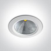 Plafoniera da incasso COB Bianco 30w 3000k  IP20 F.210mm 10130CA/W/W