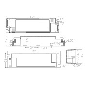 DRIVER LED KEGU 24W 300MA 35-80VDC CC24W300CGA36