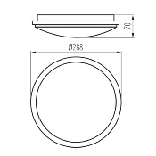 KANLUX PLAFONIERA DA SOFFITTO ORTE LED 24W-NW-O 29161