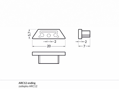 SET 2 TAPPI ARC12 PIATTO CHIUSI SILVER