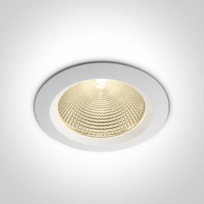 Plafoniera da Incasso COB Bianco 60w 3000k ip20 F.210MM 10160CA/W/W