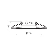 KANLUX INCASSO ROTONDO ORIENTABILE NERO ARET DTO B/B 38362