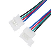 CONNETTORE RGB 10MM DOPPIO CON FILO