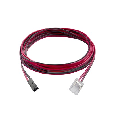 CONNETTORE INVISIBLE 10MM + CAVO 1800MM 2x0.50 MINI PLUG MASCHIO