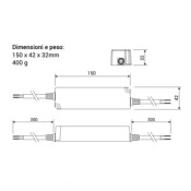 ALIMENTATORE LED DRIVER ACTEC PW-40-24 40W 24V IP67