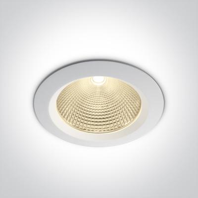 Plafoniera da incasso COB Bianco 30w 3000k  IP20 F.210mm 10130CA/W/W