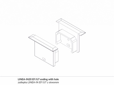 SET 2 TAPPI LINEA-IN20 CON FORO SILVER