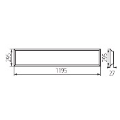 KANLUX PANNELLO LED 120X30 BLINGO UGR19  U34W 4080 120N 4000K 37175