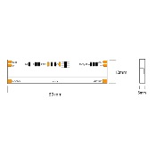 STRIP COB DG360070 RGB WS2811 24V 14W/MT 20PIXEL/MT IP67