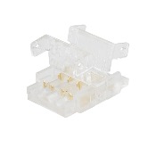 PACCO 10PZ CONNETTORE INVISIBLE RGB SMD 10MM INIZIO CAVO-STRIP