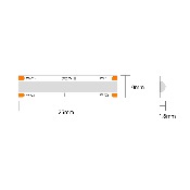 STRIP LED CSP320075 15W/MT 8MM REVERSE-DIM 3000K+4000K IP20