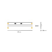 STRIP LED CSP3200150 30W/MT 10MM 24V IP20 2700-6500K DUALWHITE