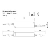 ALIMENTATORE LED DRIVER ACTEC PW-150-24 150W 24V IP67