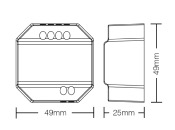 MI LIGHT TRASMETTITORE SEGNALE PULSANTE 3 ZONE WHITE AC220V PUSH1-3